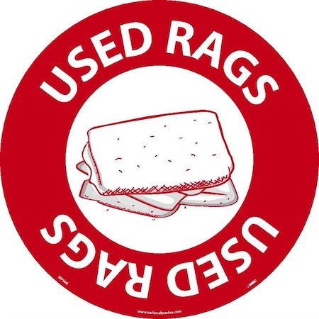 Nmc WALK ON FLOOR SIGN, 17 DIA, WFSM66 WFSM66